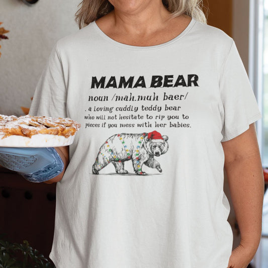 Mama Bear Christmas Shirt Mama Bear Definition