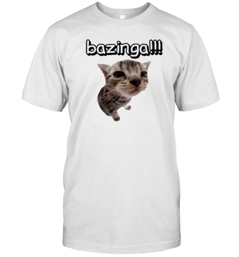 Cat Bazinga Cringe Meme T-Shirt