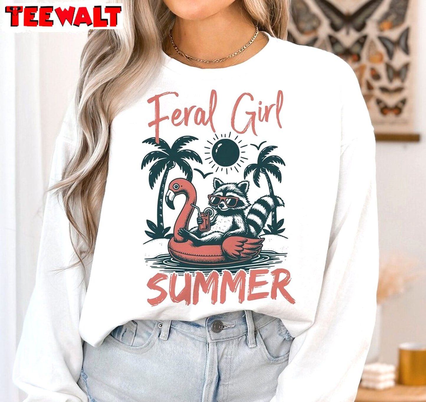 Comfort Feral Girl Summer Shirt, Limited Unisex T Shirt Unisex Hoodie For Fan