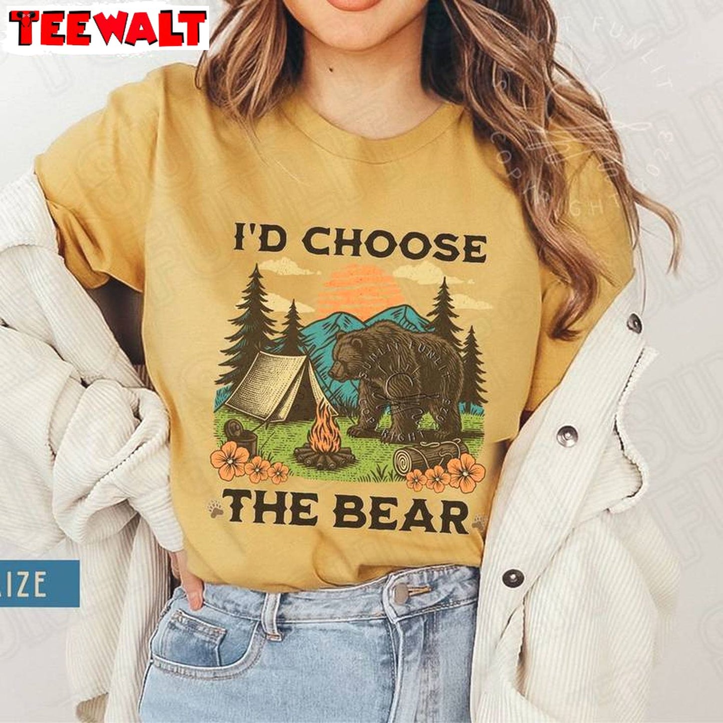 Limited Womens Rights T Shirt , Trendy I Choose Bear Shirt Long Sleeve