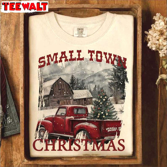 Vintage Small Town Christmas Sweatshirt, For Family, Tee, Merch