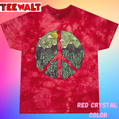 Peaceful Landscape Nature Symbol Unisex Tie Dye Tee