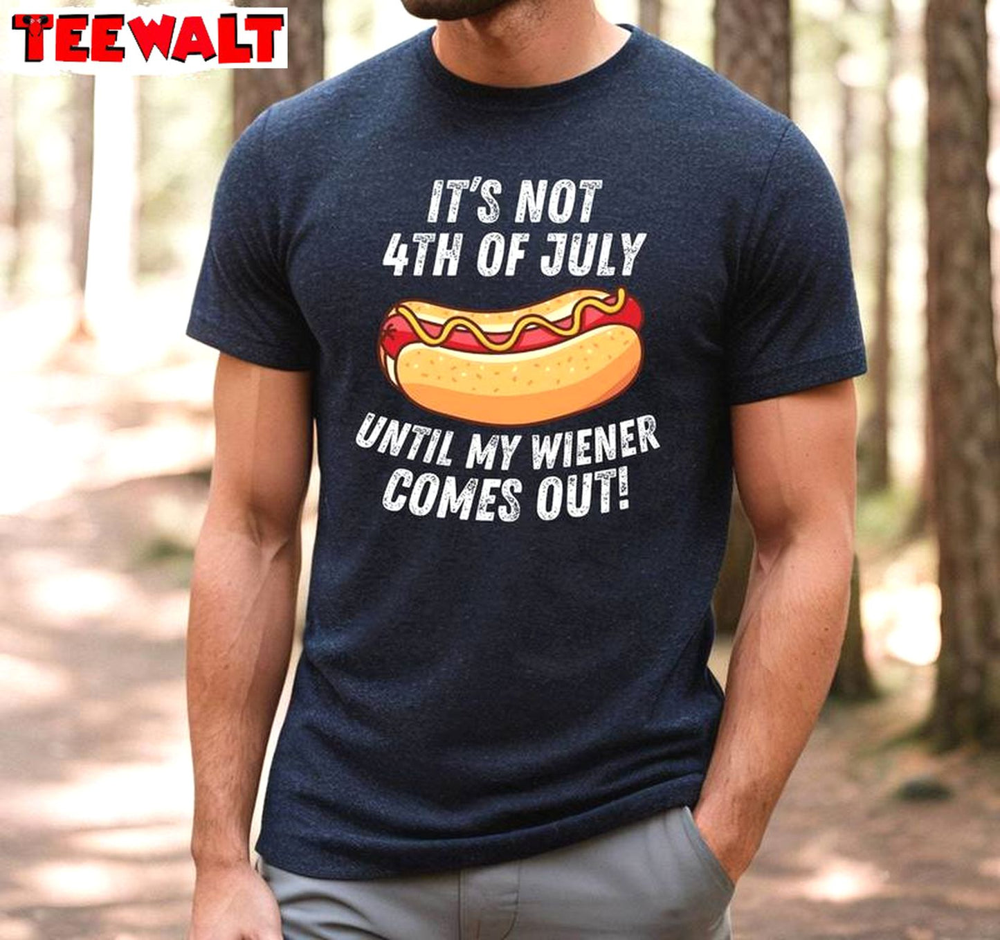 Independence Day Tank Top, Vintage It's Not 4th Of July Until My Wiener Comes Out Shirt Sweatshirt