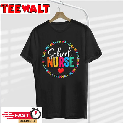 Vintage Love Heart Rn Nursing School Nurse Graduation Gift T-Shirt