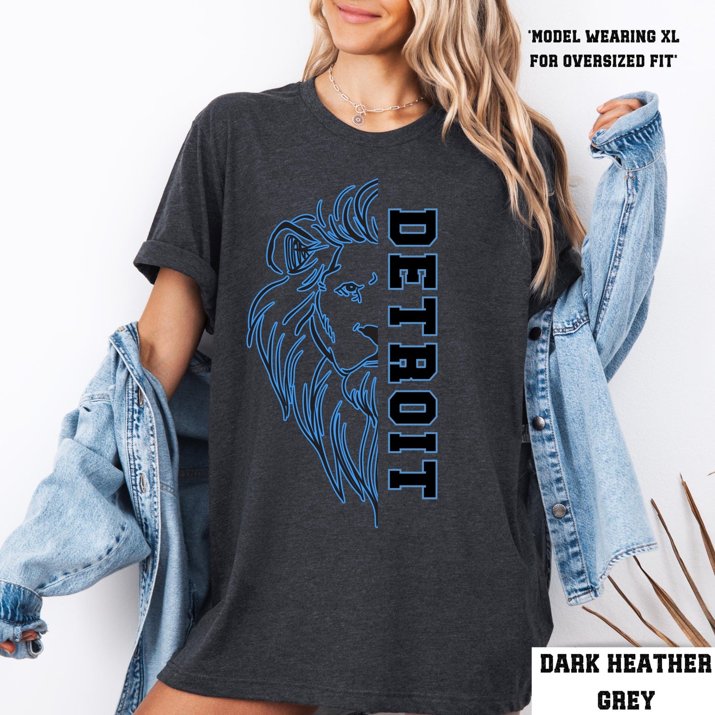 Retro Detroit Football Shirt - Lion Football Gift - Jared Goff Fan Apparel