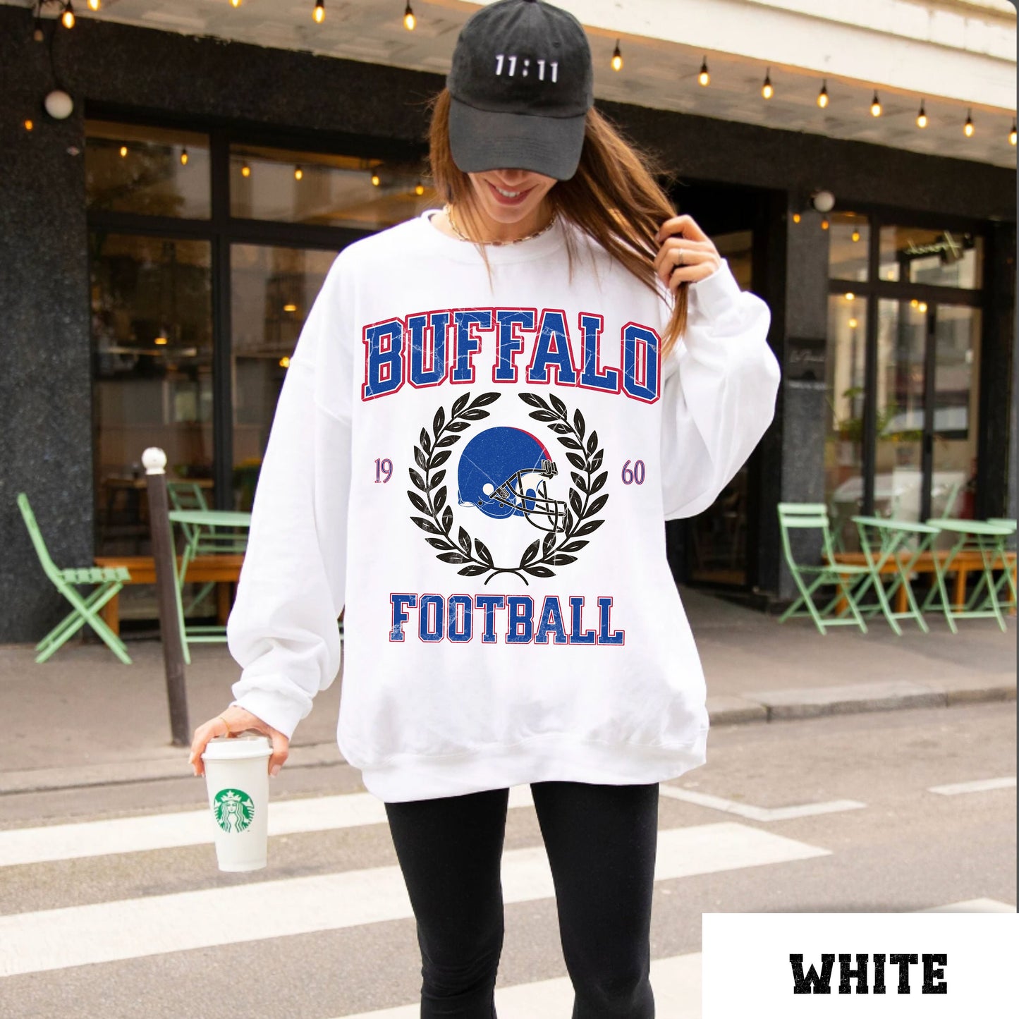 Buffalo Football Vintage Style Sweatshirt Josh Allen Crewneck Sweater