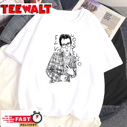 Elvis Costello Retro Vintage Unisex T Shirt