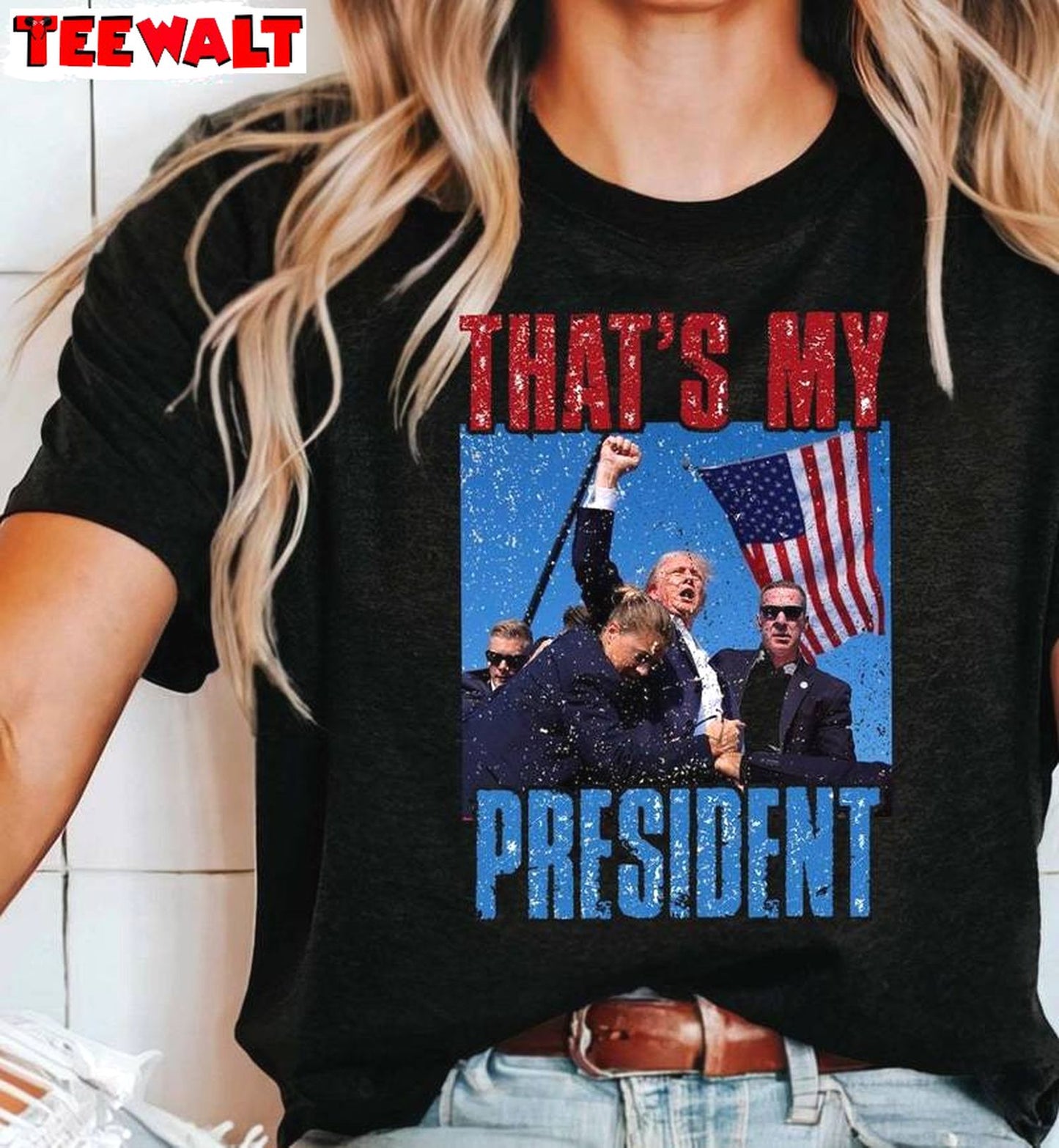 Limited That's My President Shirt, Vintage Long Sleeve Tee Tops Gift For Fan