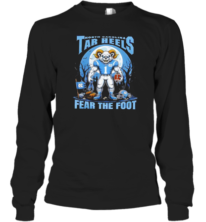 North Carolina Tar Heels Football Fear The Foot Halloween T-Shirt