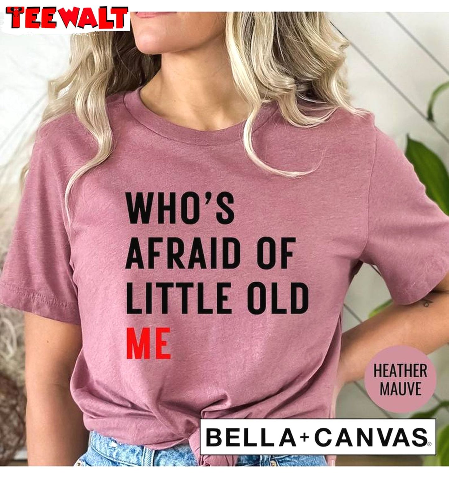 Who S Afraid Of Little Old Me Eras Tour Shirt, Who's Afraid Of Little Old Me Short Sleeve Crewneck Sweatshirt