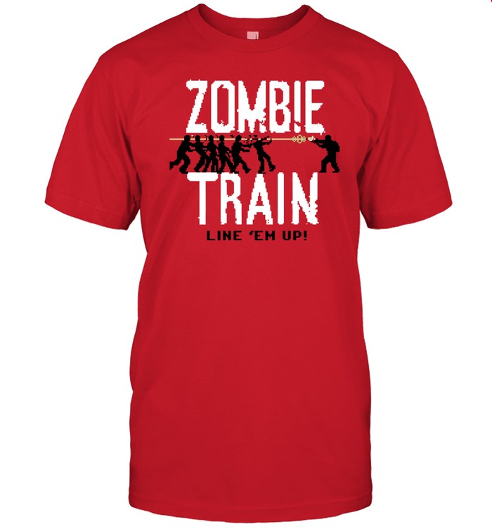 Zombie Train Line 'Em Up Hoodie