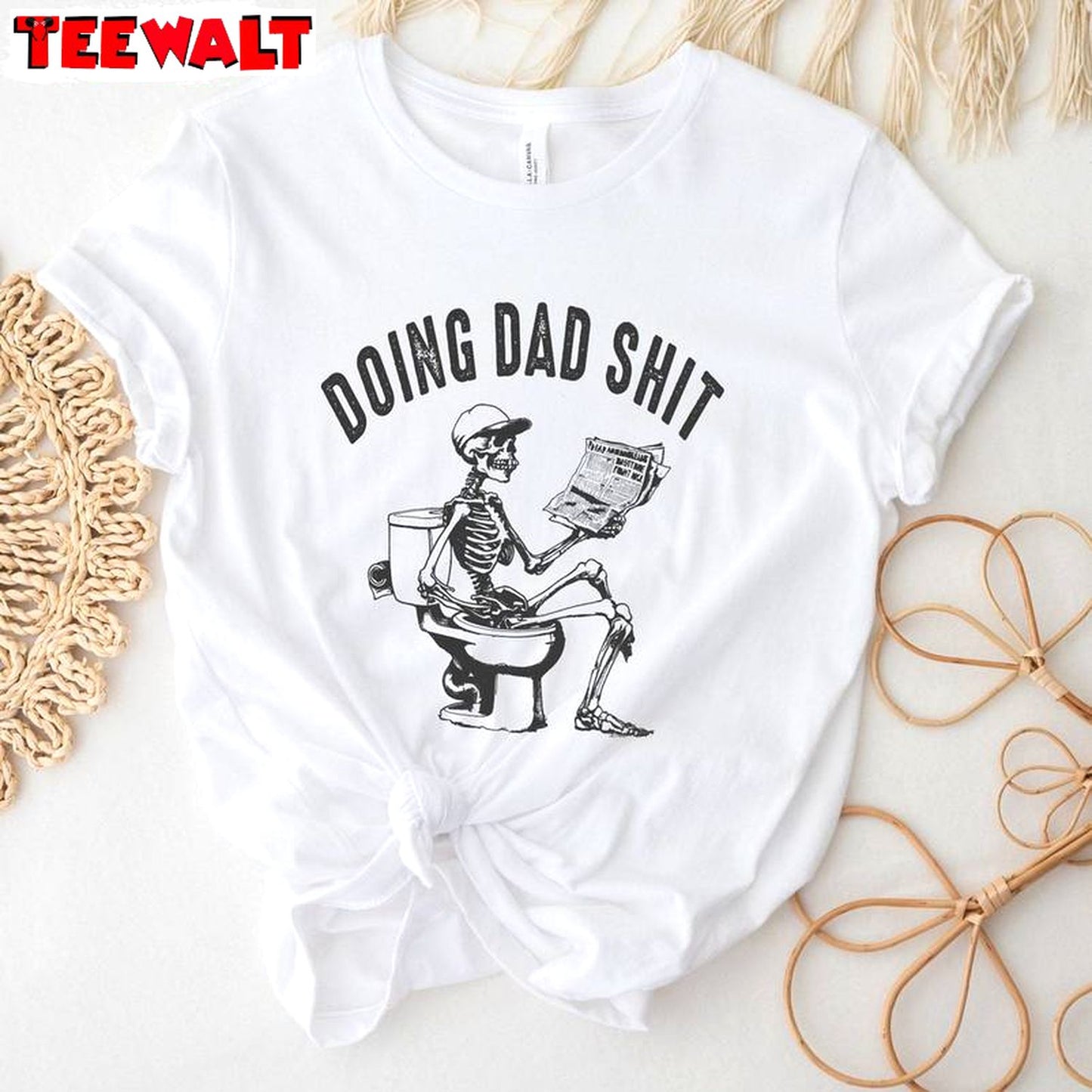 Doing Dad Shit Limited Shirt, Funny Meme Short Sleeve Crewneck