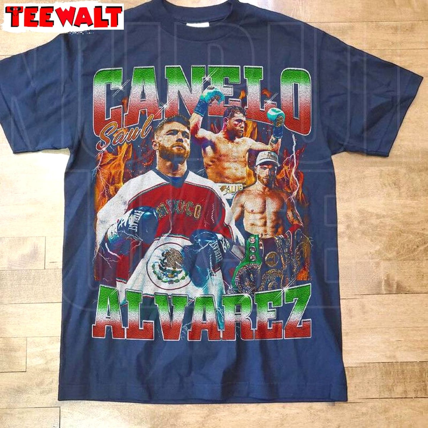 Vintage Style Canelo Alvarez Shirt, Boxing Graphic Crewneck Sweatshirt T-shirt