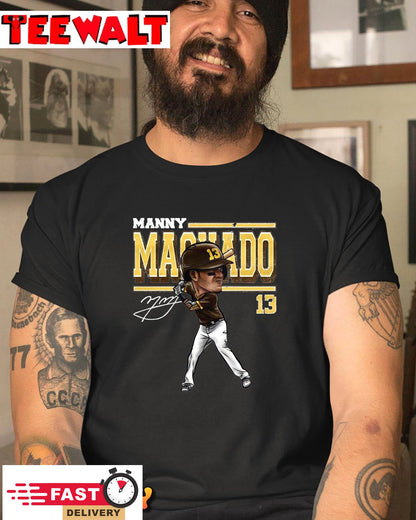 Carton Manny Machado Baseball Signature Trending Unisex T-Shirt