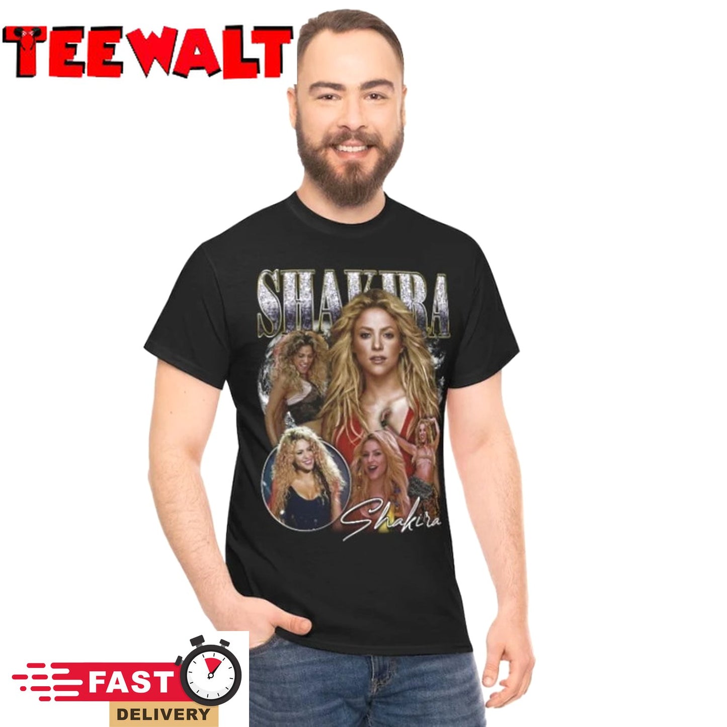 SHAKIRA Vintage shirt - Shakira 90s bootleg retro t-shirt