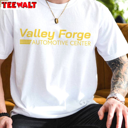 Valley Forge Automotive Center Shirt, Groovy Car And Tires Store Long Sleeve Hoodie