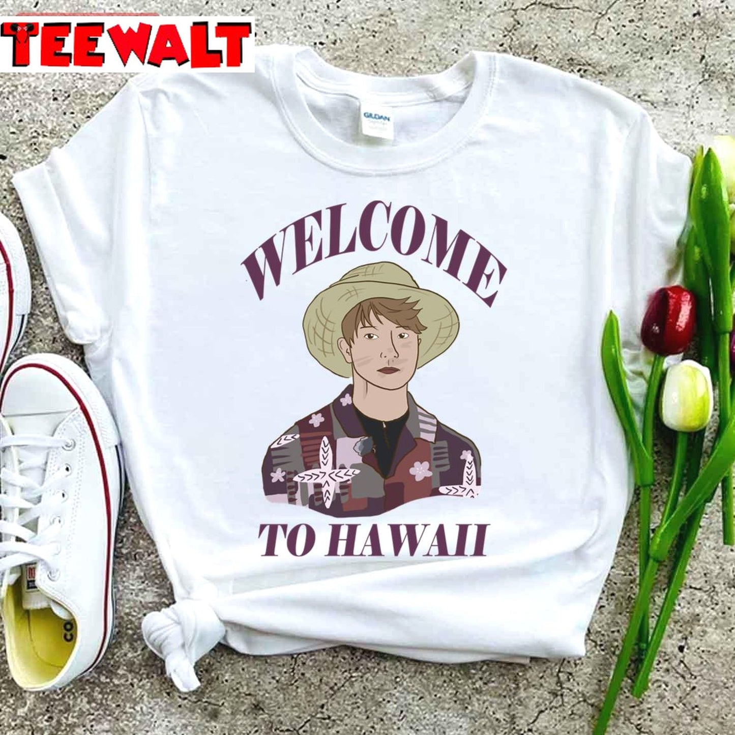 Bts Jungkook In Hawaii Unisex T-Shirt