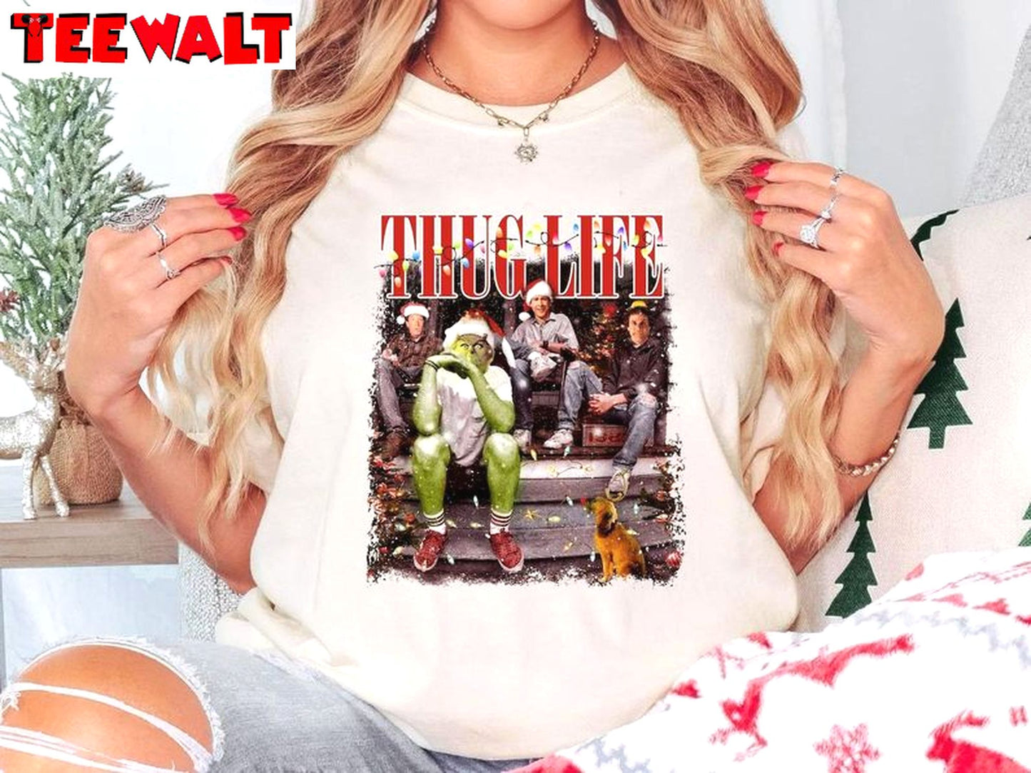 Thug Life Christmas Movie TShirt, Christmas Friends Shirt