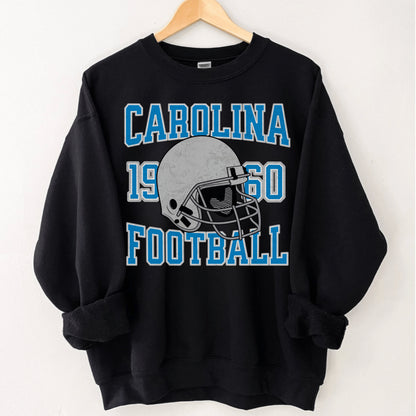 Carolina Football Sweatshirt - Vintage Retro Panther Crewneck Gift Shirt