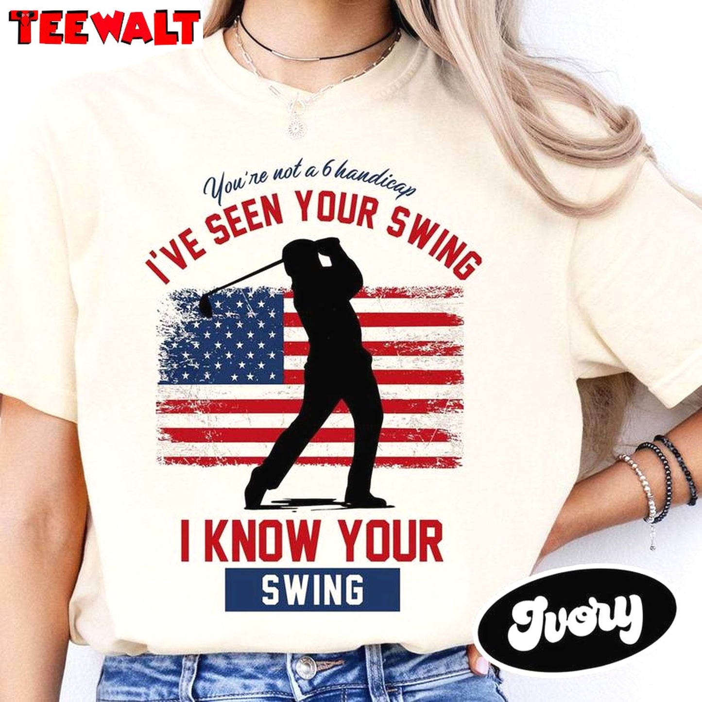 Presidential Debate Crewneck, Creative I've Seen Your Swing I Know Your Swing