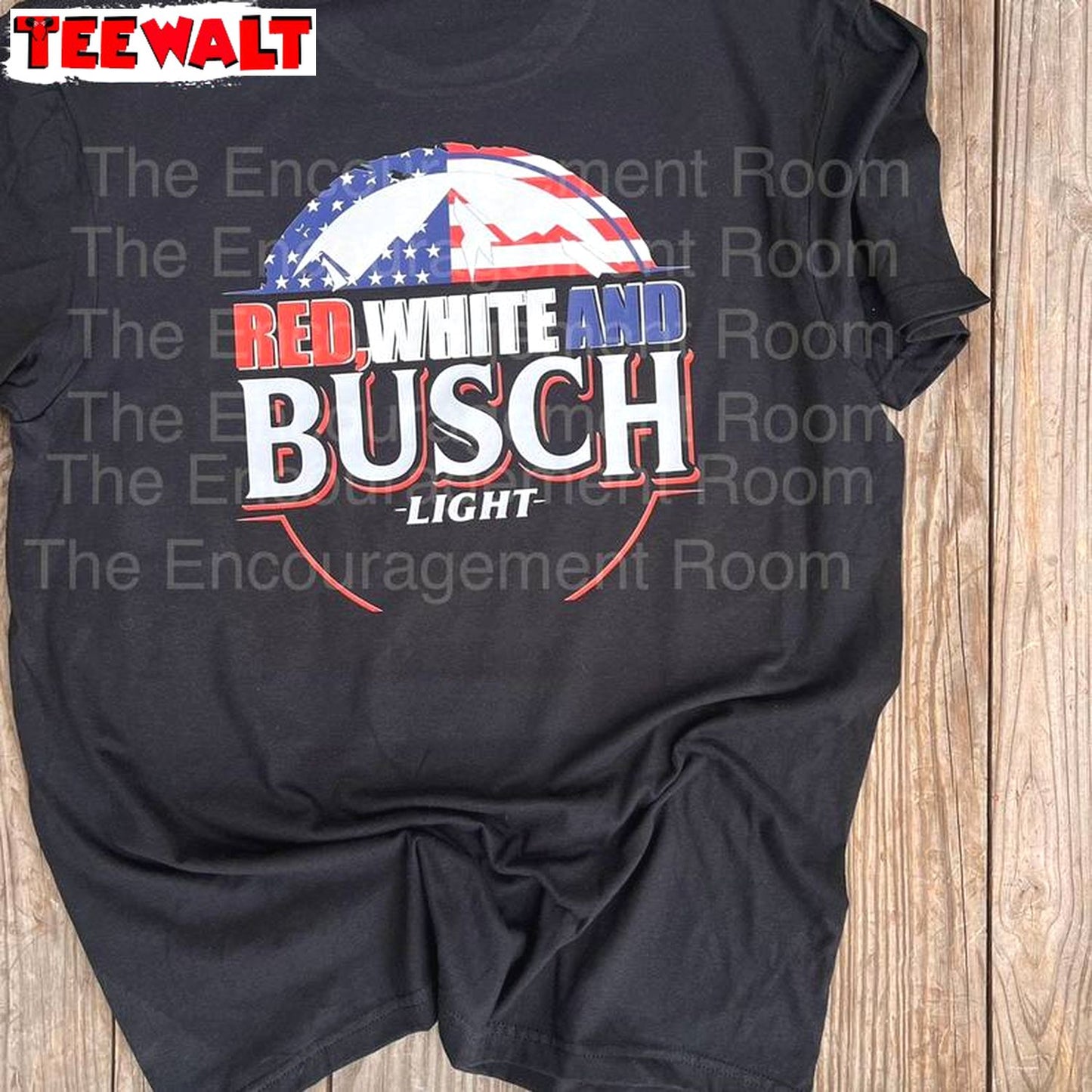 Cute July 4th Long Sleeve , New Rare Red White And Busch Light Shirt Crewneck