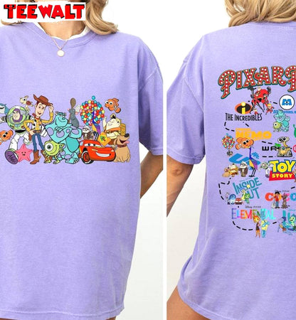 Comfort Colors Pixar Pier Disneyland Shirt, Disneyland Crewneck Long Sleeve