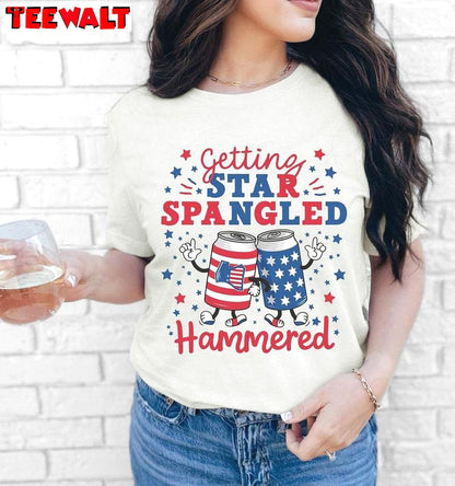 Independence Day Sweatshirt , Comfort Getting Star Spangled Hammered Shirt Tank Top