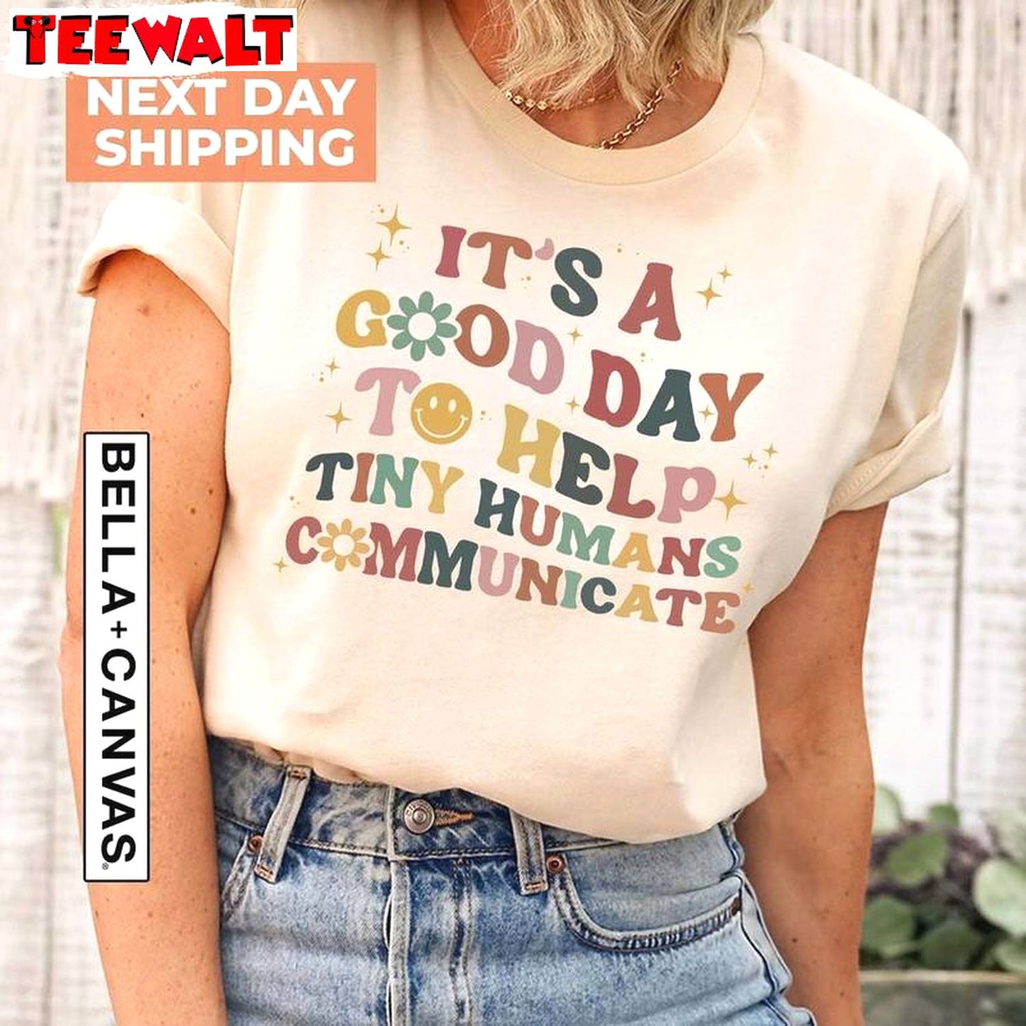 Speech Language Pathologist T Shirt, Trendy It's A Good Day To Care For Tiny Humans Shirt Tank Top