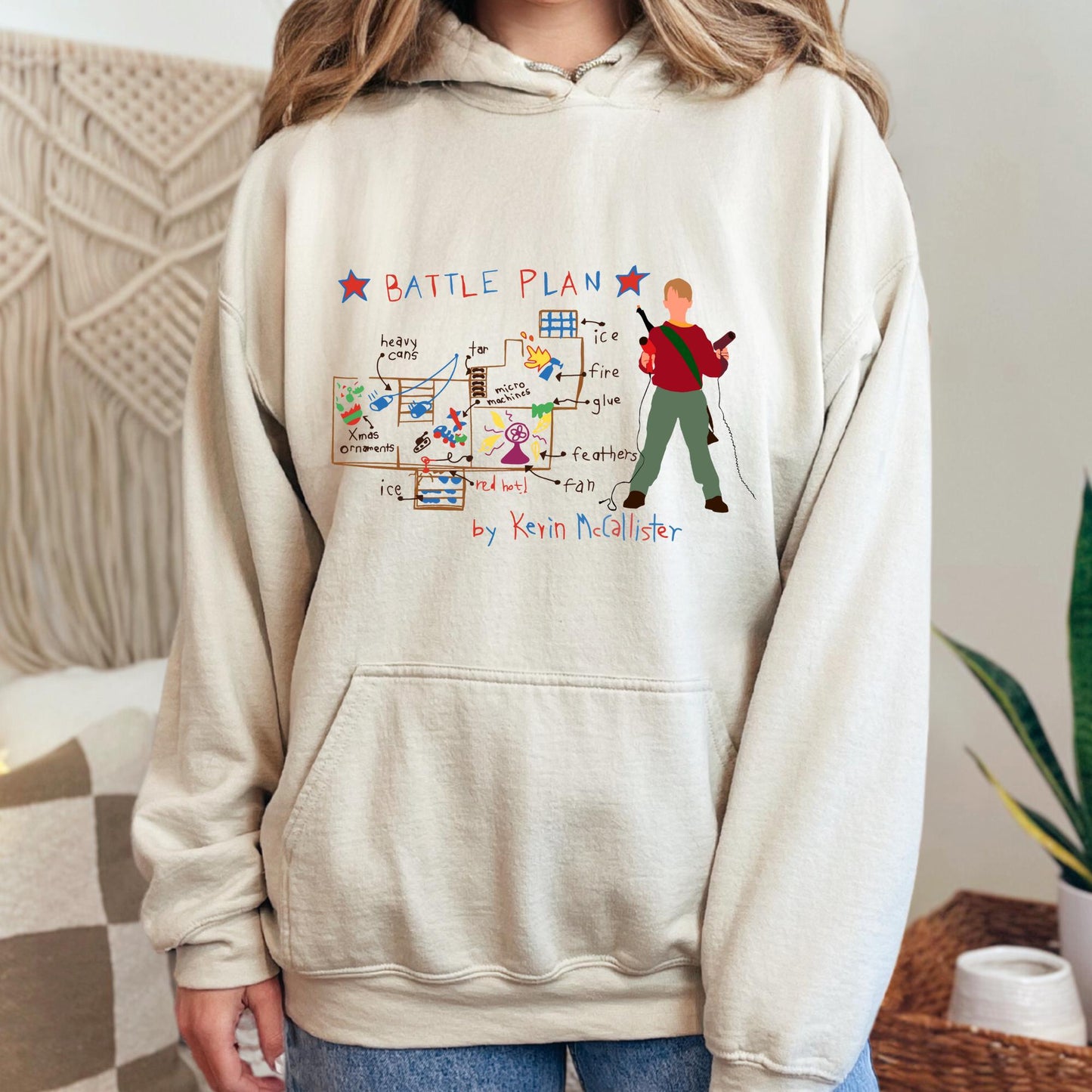 Funny Battle Plan Map Christmas Sweatshirt, Holiday Gift