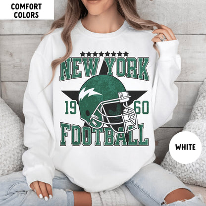 Vintage New York Jet Football Sweatshirt - Aaron Rodgers Crewneck Style