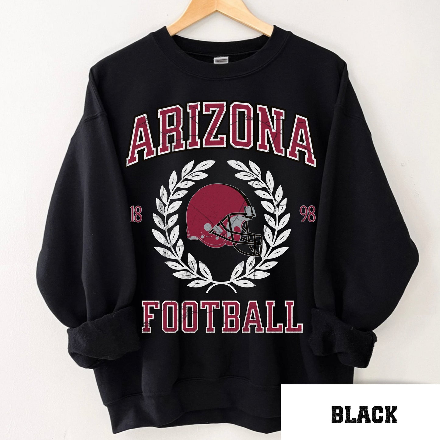 Arizona Football Vintage Sweatshirt, Retro Cardinal Shirt, Cardinal Football Gift