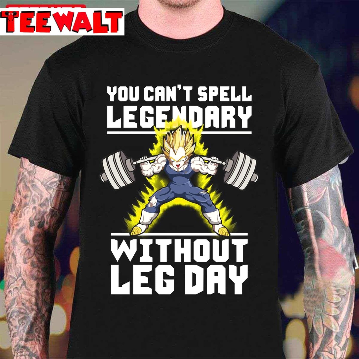 You Can't Spell Legendary Without Leg Day Gym Fitness Anime Unisex T-Shirt