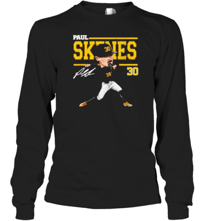 Paul Skenes Pittsburgh Pirates Signature Cartoon T-Shirt