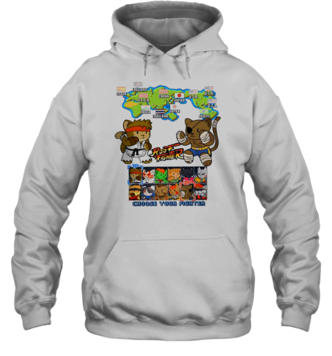 Cats And Street Fighter Roof Fighter Choose Your Fighter T-Shirt