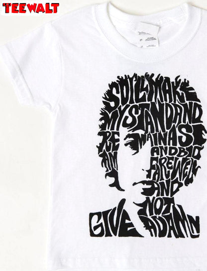 Bob Dylan Inspirational Shirt, Cool Design Crewneck Long Sleeve For Men Women