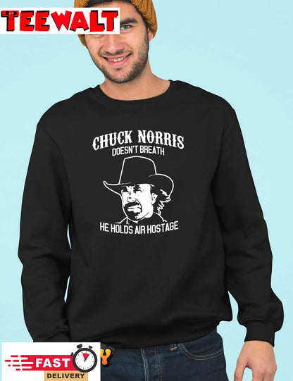 Chuck Norris Holds Air Hostage Unisex T-Shirt