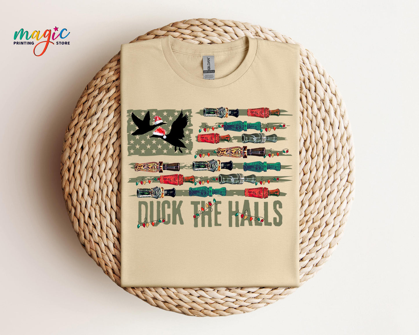 Duck The Halls Mallard Hunting Christmas Shirt