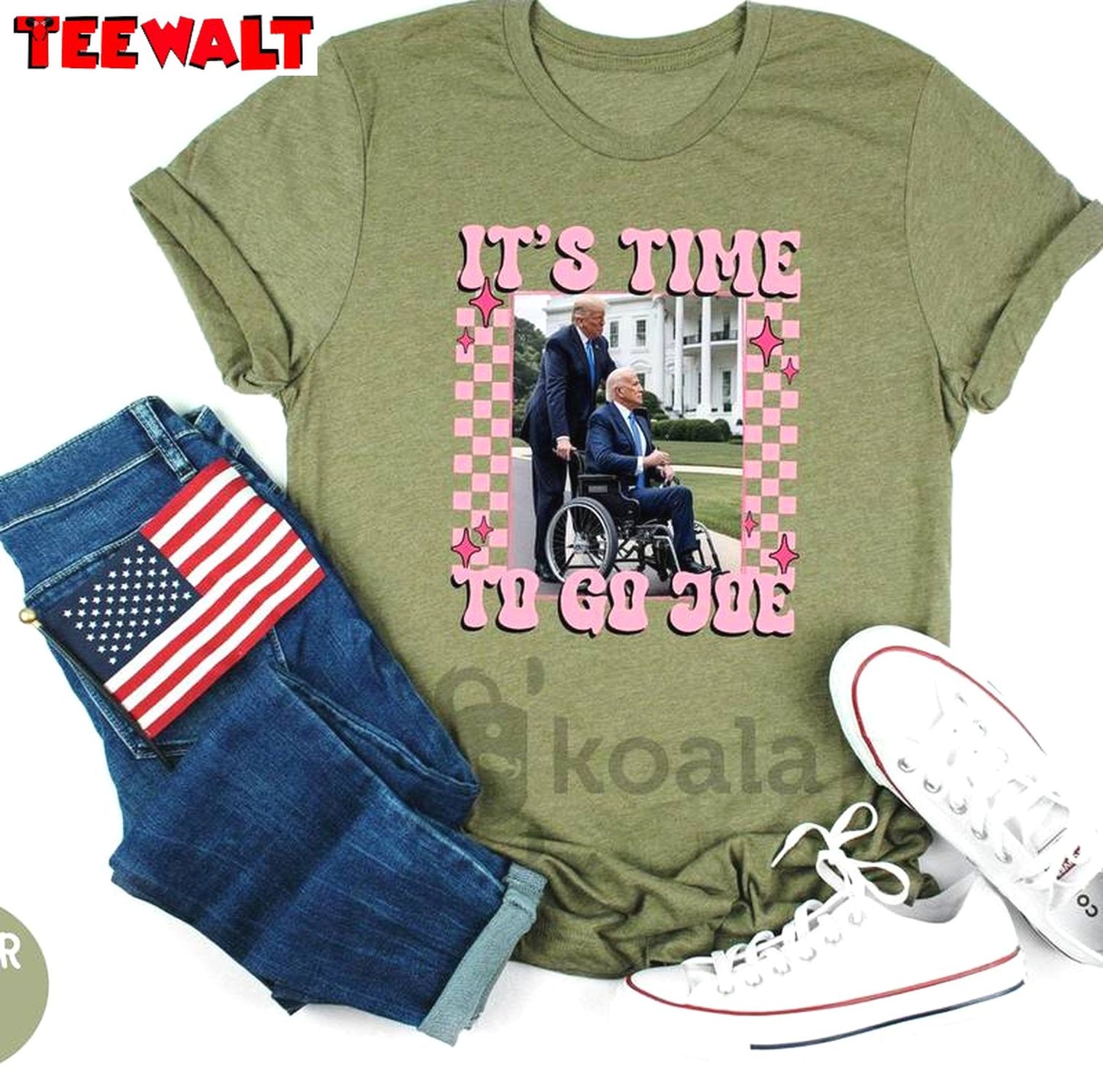 It's Time To Go Joe Cool Design Shirt, Limited Political Humor Crewneck Long Sleeve