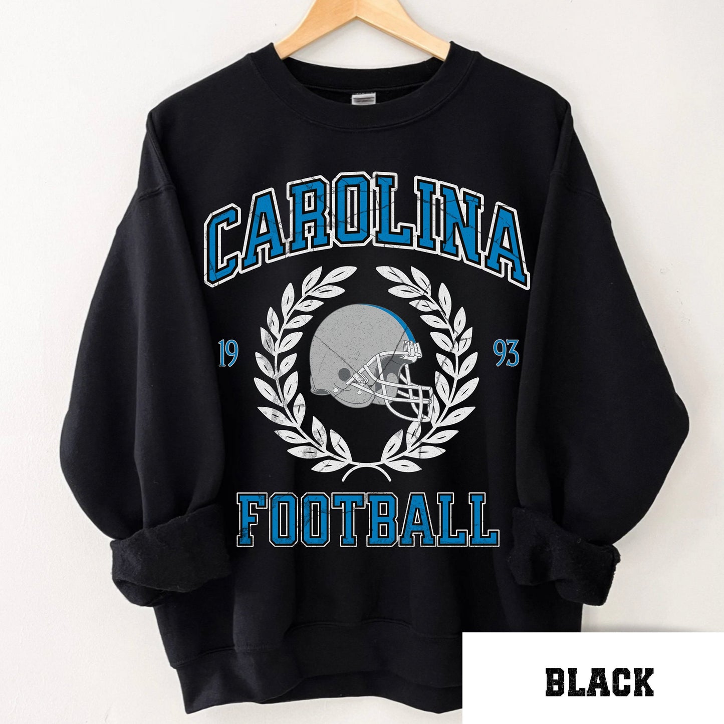 Carolina Football Sweatshirt - Vintage Panther Crewneck Retro Gift Shirt