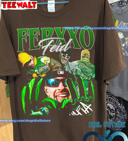 Hiphop Rnb Rapper Singer Shirt, Ferxxo Tour Unisex Hoodie Short Sleeve