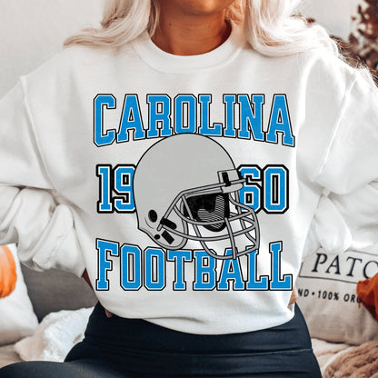 Carolina Football Sweatshirt - Vintage Retro Panther Crewneck Gift Shirt