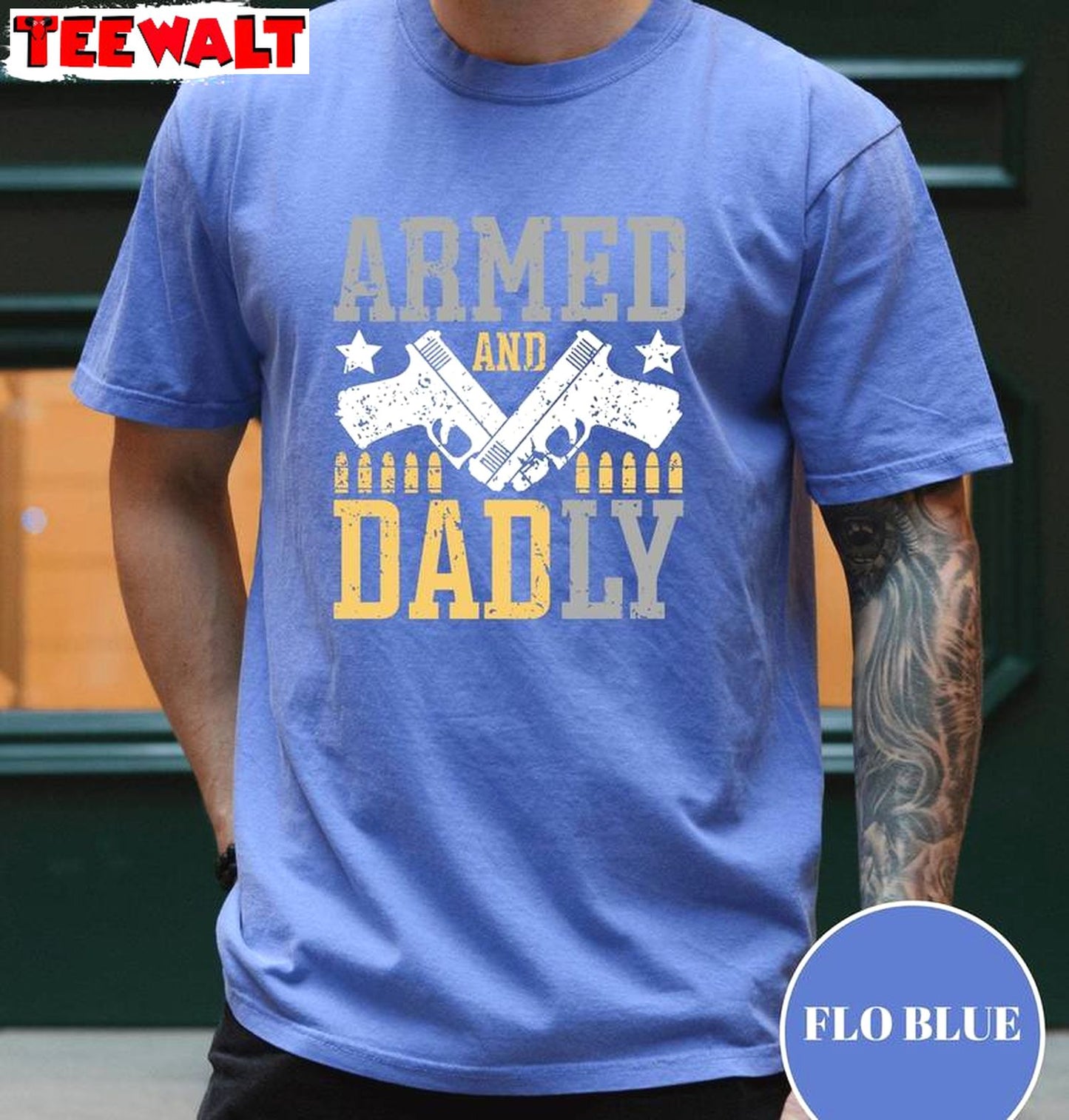 Must Have Best Dad Sweatshirt , New Rare Armed And Daddy Shirt Sweater