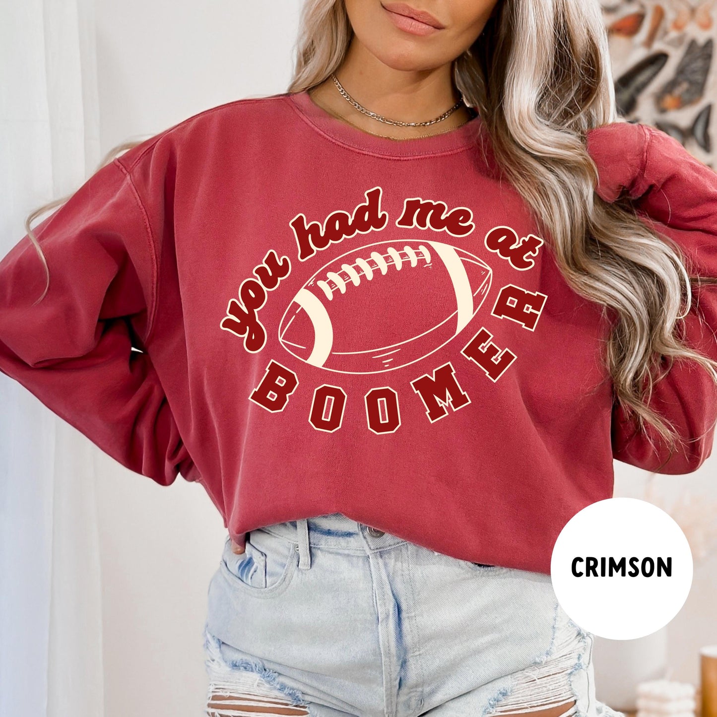 Oklahoma Football Sweatshirt, College Game Day Boomer Shirt, Comfort Colors