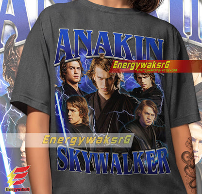 Anakin Skywalker Vintage 90'S Retro Fan T-Shirt - Classic Star Wars Apparel For Enthusiasts