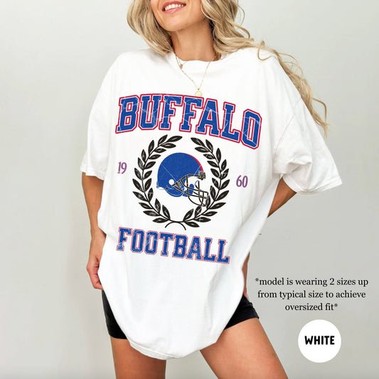 Comfort Colors Vintage Buffalo Football Shirt, Josh Allen Style