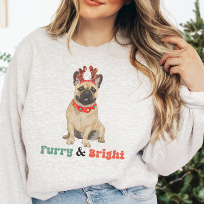 French Bulldog Christmas Unisex Sweatshirt - Frenchie Lover Dog Sweatshirt