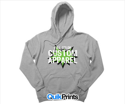 Custom Hoodie - Full Color Print In Adult, Youth