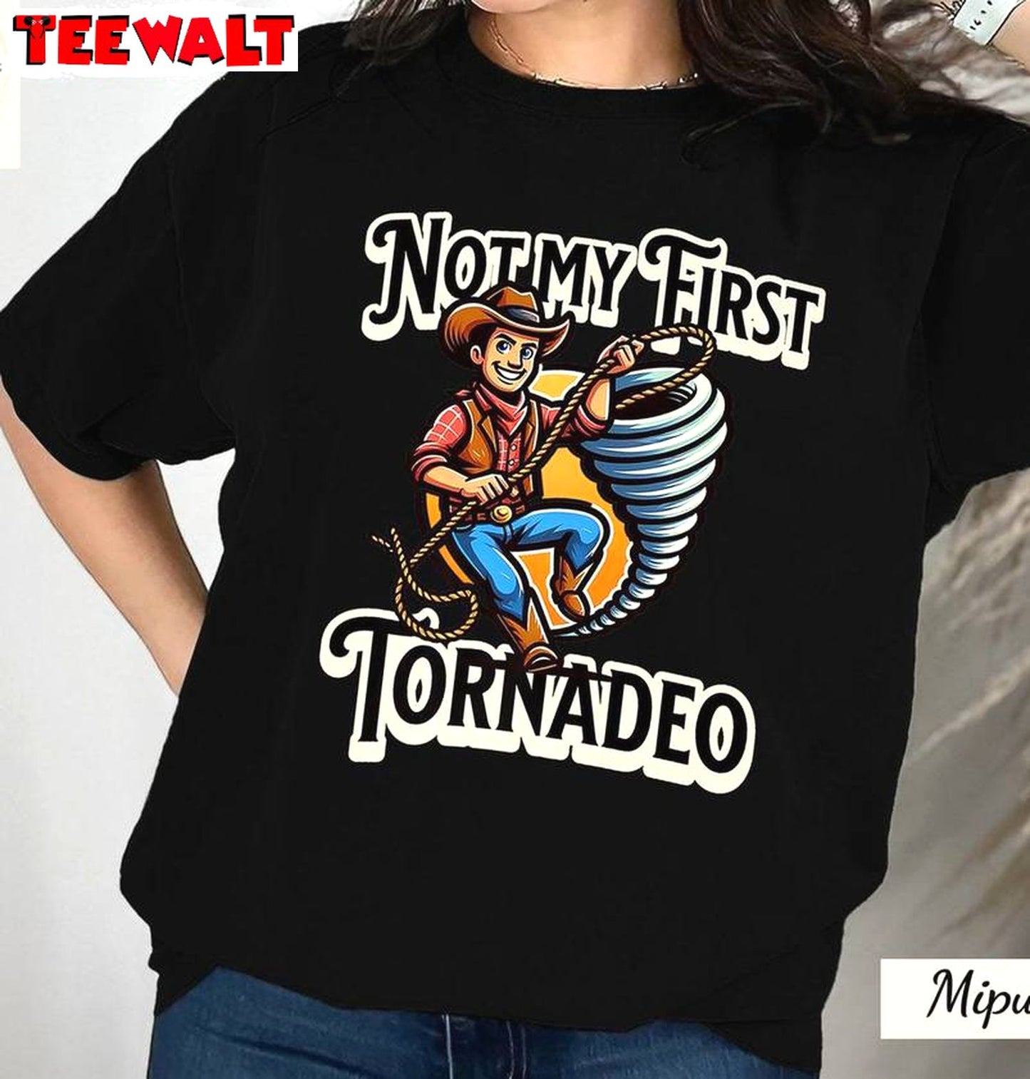 2024 Not My First Tornado Shirt, Tyler Owens Unisex Hoodie Long Sleeve