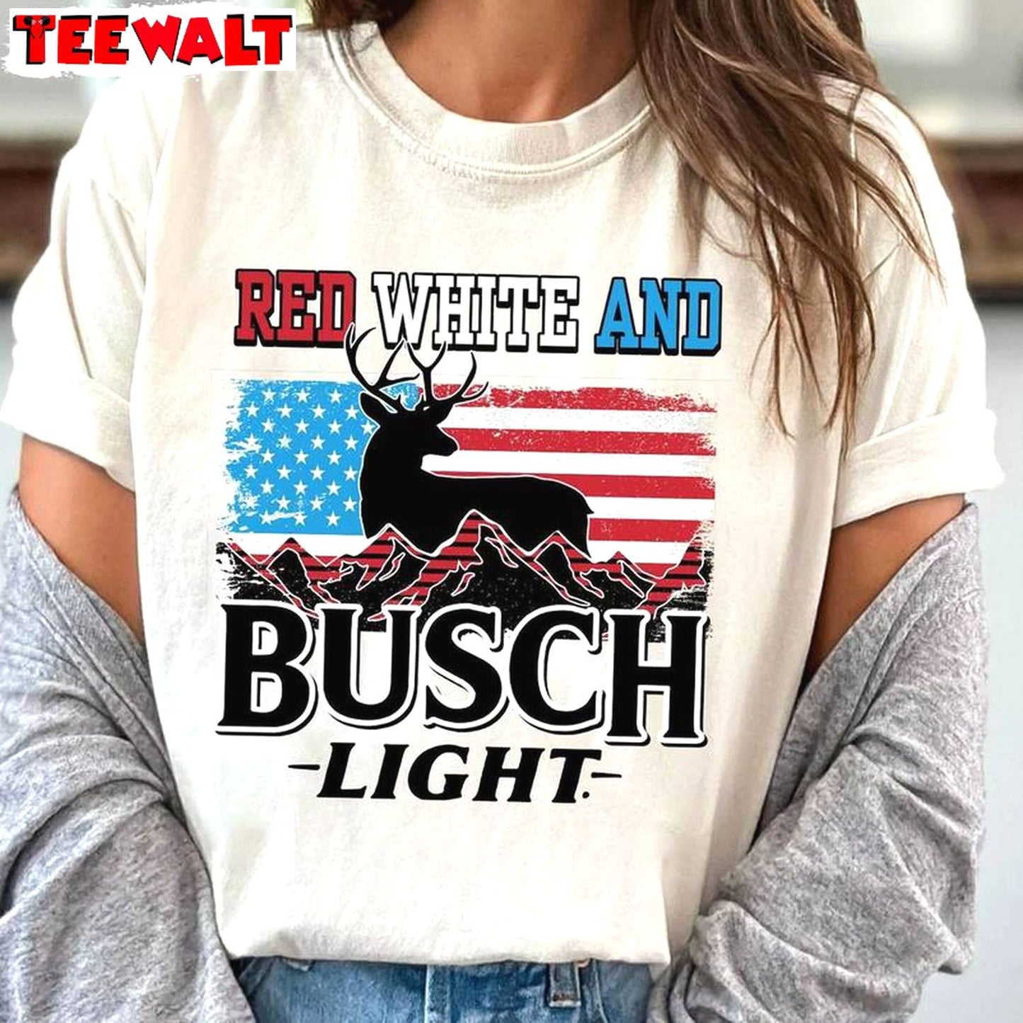 Independence Day Unisex Hoodie, Limited Red White And Busch Light