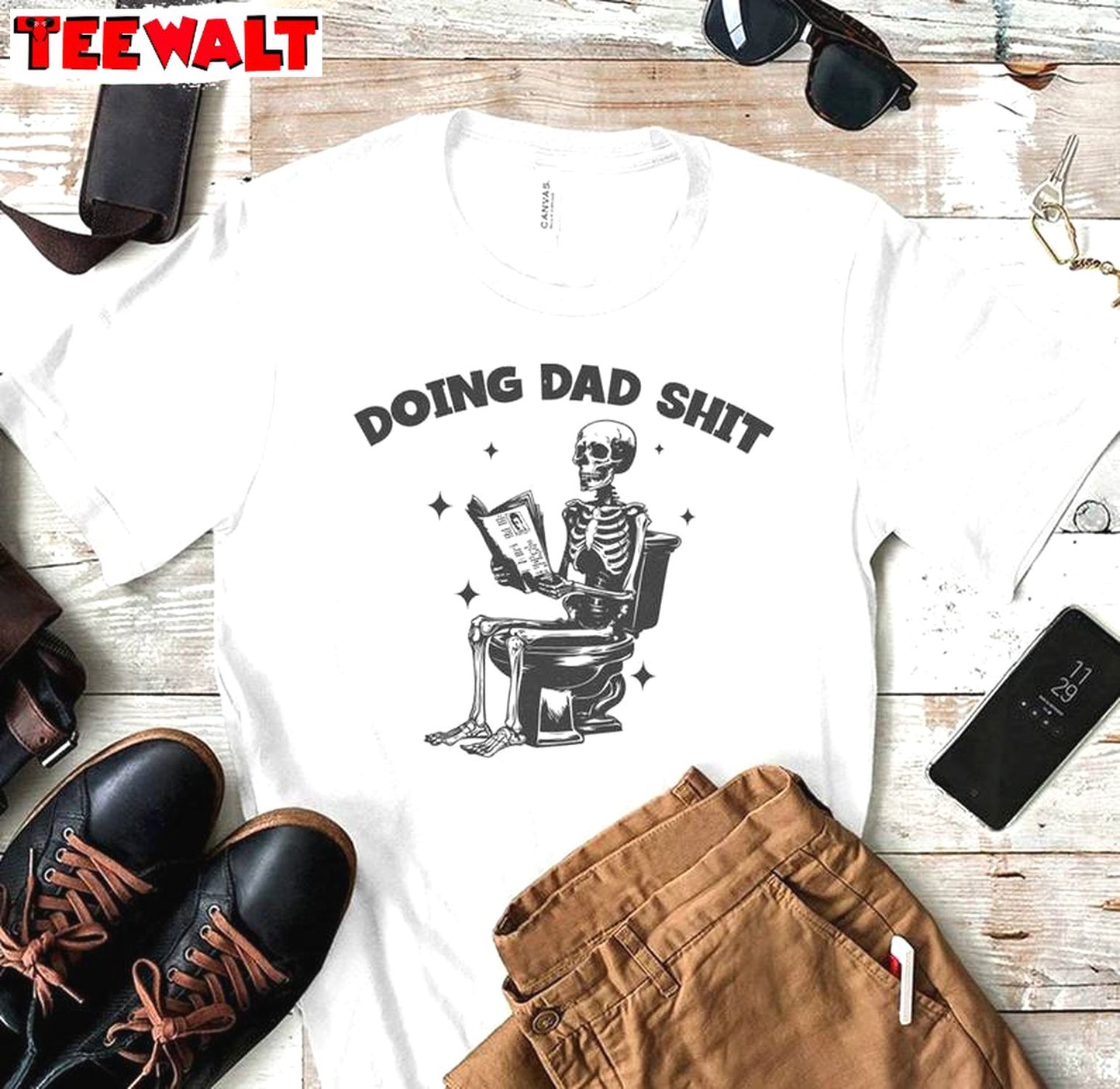 Creative Dad Life Short Sleeve , Cool Design Doing Dad Shit Shirt Long Sleeve